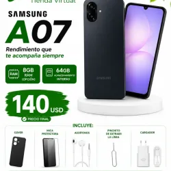 Teléfono Samsung A07 «64GB Almacenamiento»