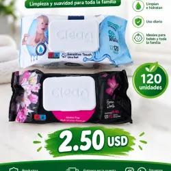 Toallitas Húmedas- 120u-