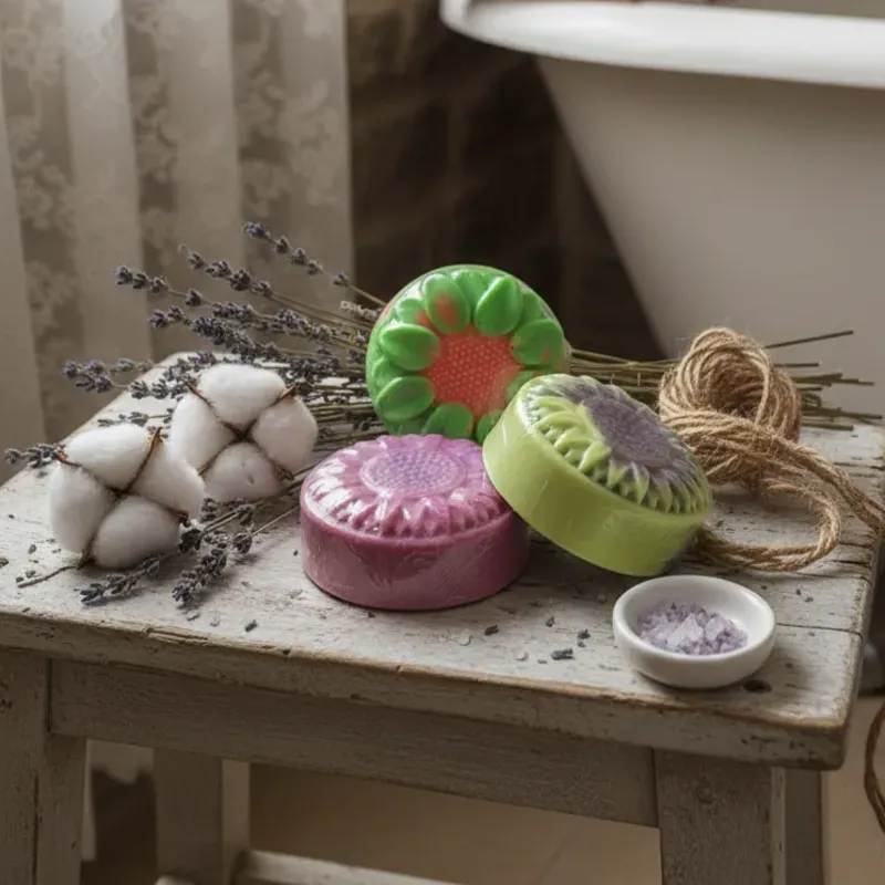 🧼 Jabón de Tocador 🌸 (Forma Floral)