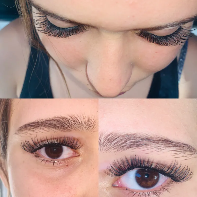 Pestañas con volumen/extra 