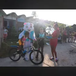 Entrega de bici mas regalo