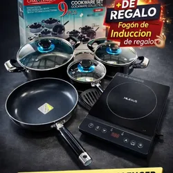 Juego de calderos más Fogon