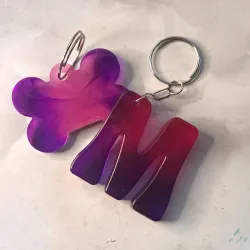 Llavero letrado + Placa para mascotas medianas/ grandes