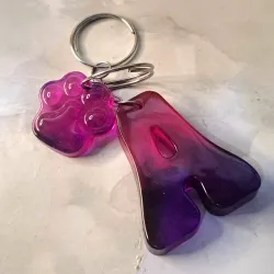 Llavero letrado + Placa para mascotas pequeñas 