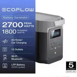 Estación de energía Ecoflow 1800 watts con pico de 2700  watts 