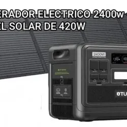 Estación de energía Tulip 2400 watts con panel solar de 420 watts