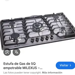Estufa de gas empotrable 5Q milexus