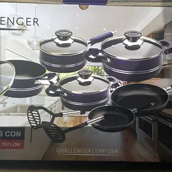 Juego de calderos challenger 14 piezas 