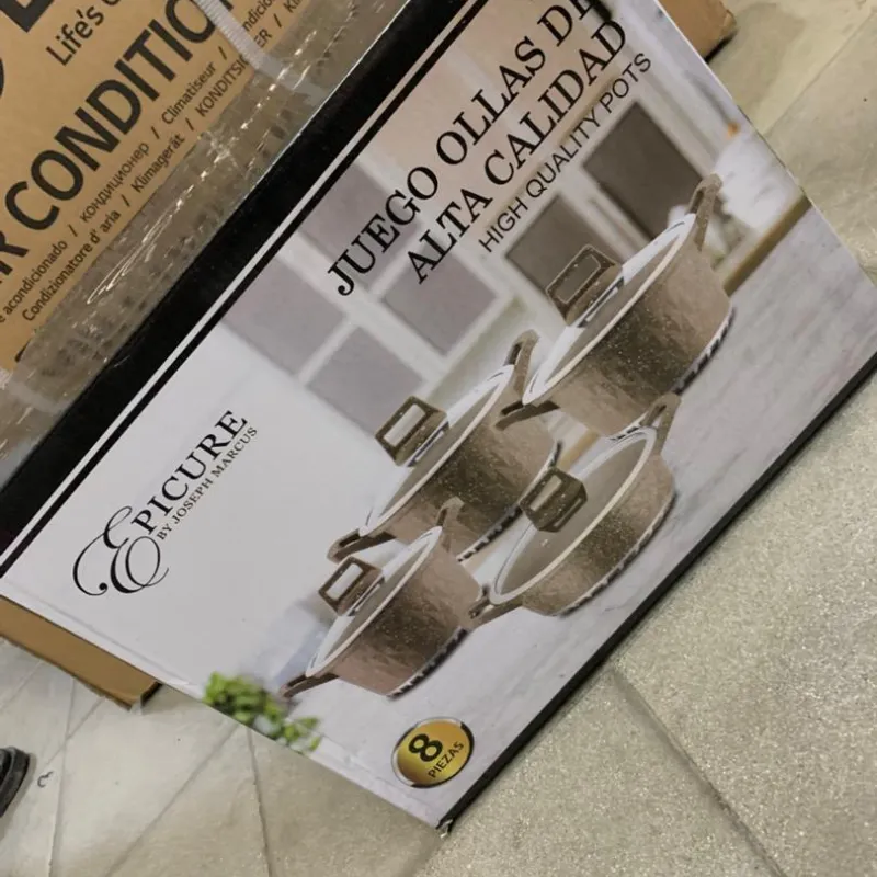 Juego de calderos de 8 piezas