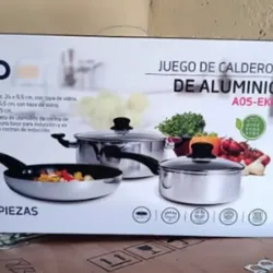 Juego de calderos eko 5 piezas 
