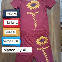 Juego de short y pulover de girasol