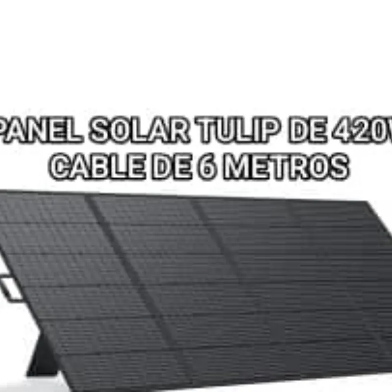 Panel solar tulip de 420w + cable de 6 metros