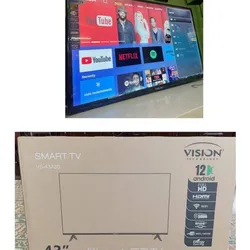 SmarTV vision con cajita interna y soporte 43”