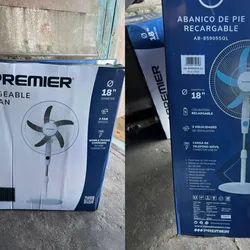 Ventilador recargable premier 18”