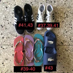 Zapatos y chancletas 