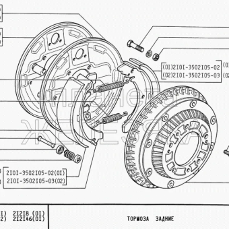 Bandas de freno de lada (Truckman)