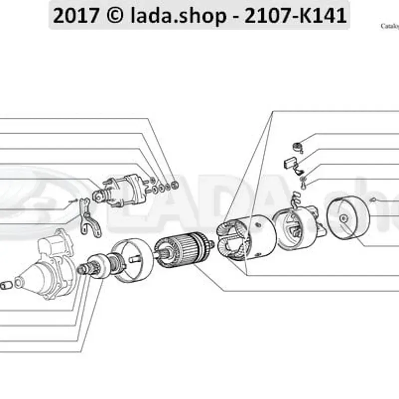 Bendix de motor de arranque de lada