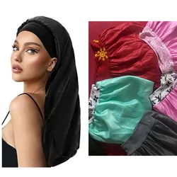 Gorro de satin largo para trenzas
