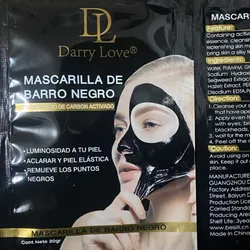 Mascarilla peel off de barro negro con carbón 
