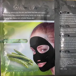 Mascarilla facial de pepino para la limpieza facial