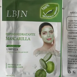 Mascarilla facial de pepino para la limpieza facial