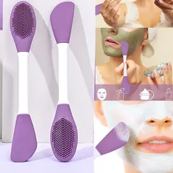 Paletas dobles para aplicar mascarillas y exfoliar el rostro