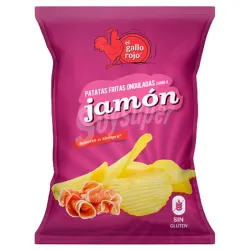 Papas Onduladas Jamón 125 gr.