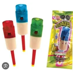 Silbaleta de caramelo.