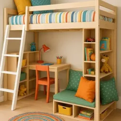 Cama elevada/ Escritorio