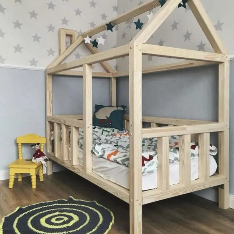 Cama infantil tipo casita