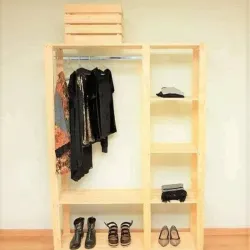 Closet de madera estilo rústico 