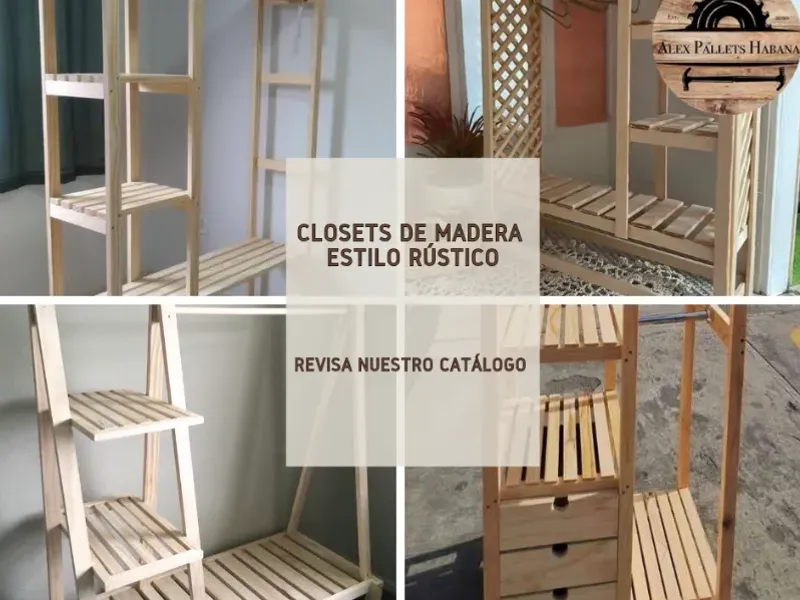 Closets de madera rústicos 