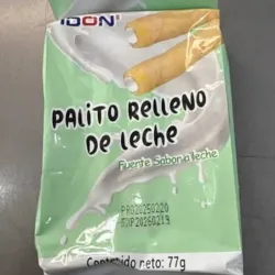 Palitos rellenos de leche 
