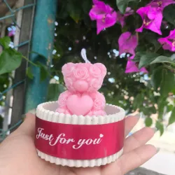 Base de Yeso con Oso 🧸