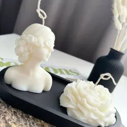 Set de Lujo Vela y Yeso 