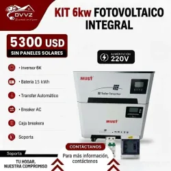 KIT 6KW CON 15KW BATERIA