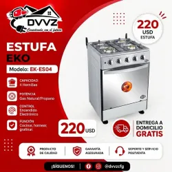 Estufa 4Q con Horno EKO