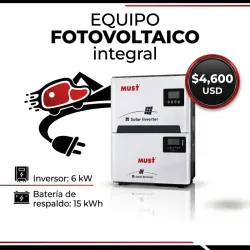 KIT 6KW con 15KW  Batería