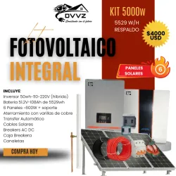 Kit Solar 5KW con 5KW de Bateria