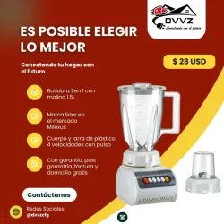 Batidora Milexus 1.5Litros con Molino