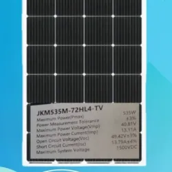 Panel Solar Bifacial 535W
