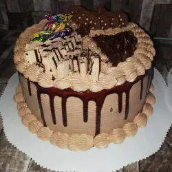 Cake completo de chocolate y confituras