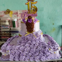 Cakes rectangular de 2 pisos arriba 