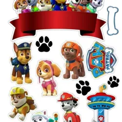 Topper de papel fotografico