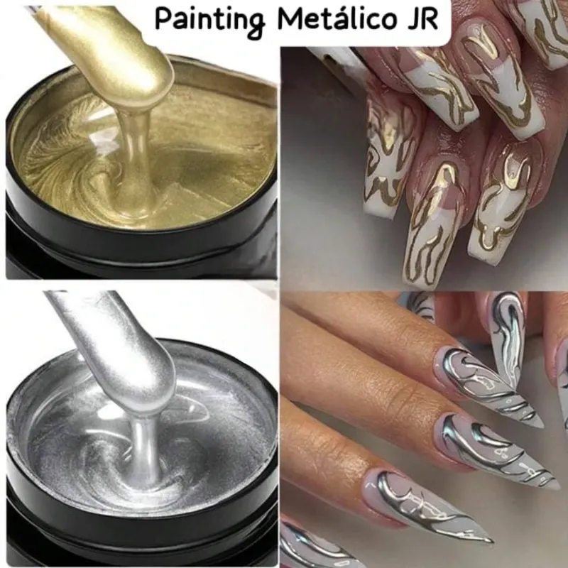 Gel Painting Jr Dorado y Plateado