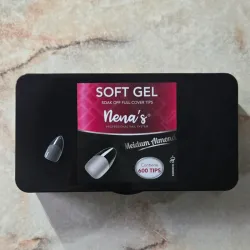 600 tips Soft Gel Almond Medium