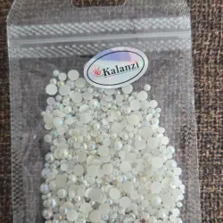 Estuche medias perlas cremas