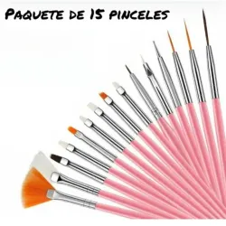 Set de 15 pinceles