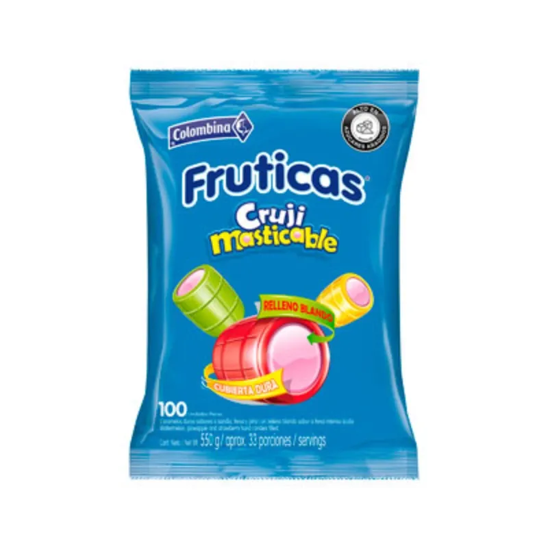 Caramelos de Frutas CrujiMasticables (100 ud)