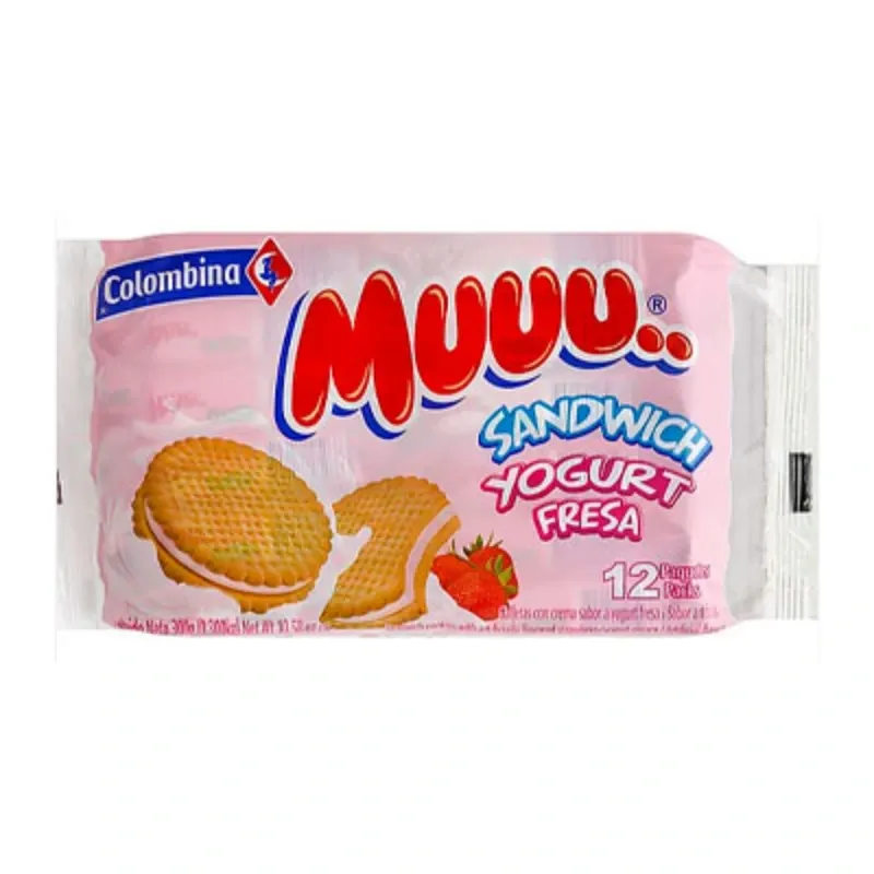 Galletas Dulces sabor Fresa Muuu (12 ud)